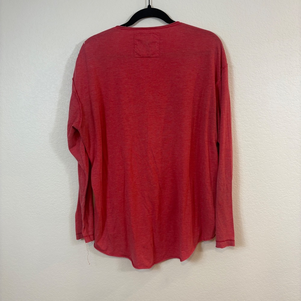 JW Los Angeles Tunic Top M Red Embroidered Oversized Johnny Was Boho Western - Picture 5 of 5